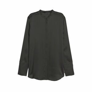 Women’s Dark Olive Silky Blouse